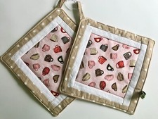 Topflappen Cup, Tassen, Patchwork, Landhaus, Country,