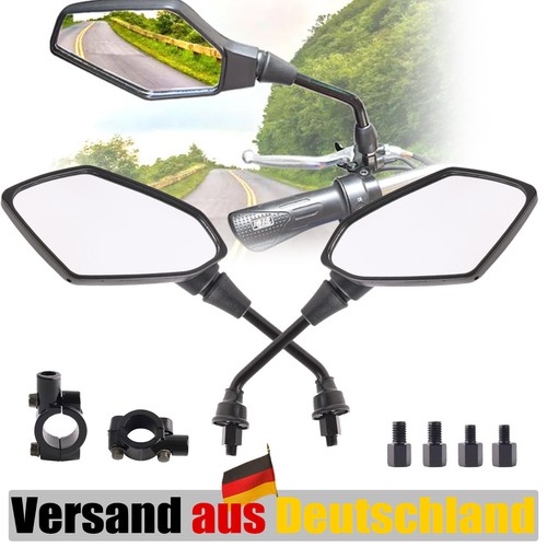 Scharzes motorrad rückspiegel - motorrad,