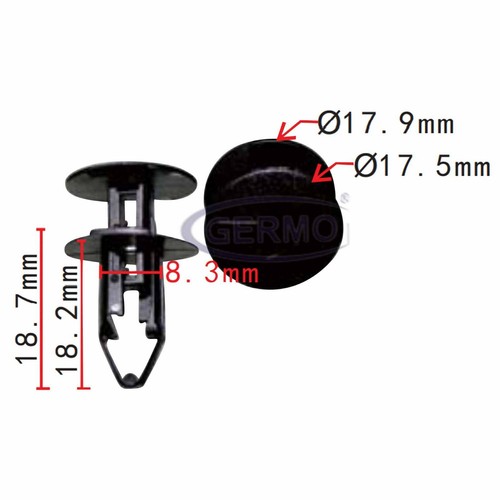Befestigungs clip - 10, x