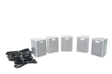 ✅5x Quadral TSA 100 TV Lautsprecher Boxen Silber✅