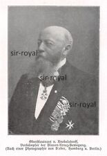 Oberstleutnant von Knobelsdorff - Blaues Kreuz - 1911 - Histor. Aufnahme ~7x10cm