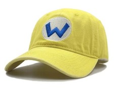 Super Mario Wario gelb Baseball Cap Kappe Gamer Fan Merchandise Cosplay Mütze 