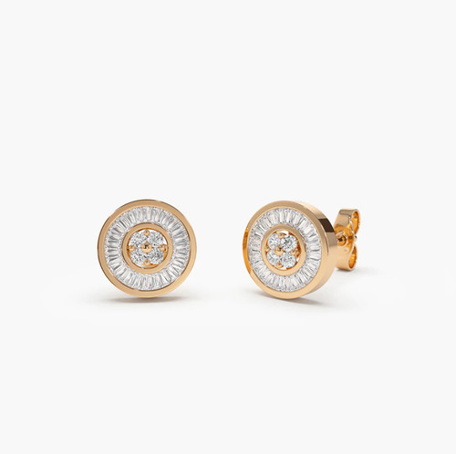 Damen diamant ohrringe 585 - diamant, in