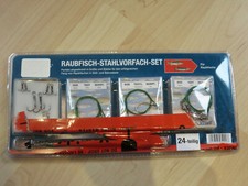 Crivit Raubfisch-Vorfach-Set Stahlvorfach Drillinge 24-teilig Hecht Zander TOP!