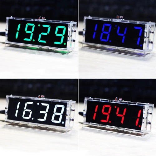 Diy digital clock - kit, licht