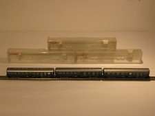 3 Nahverkehrswagen Fleischmann 8127, 8128, 8129 mit Beleuchtung OVP