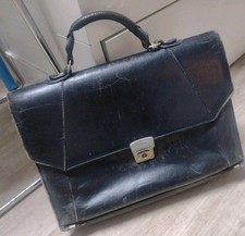 Große Leder Aktentasche viele