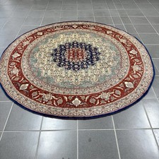 orientteppich handgeknüpft China Isfahan Rund 190/190 fein ( Frisch Gewaschen)