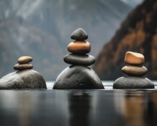 Decopanel gestapelte Steine