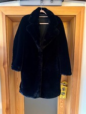 Pelzmantel Jacke Fell echt Gr. 40/42 schwarz