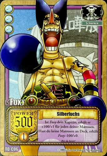 One piece foxy silberfuchs - piece,