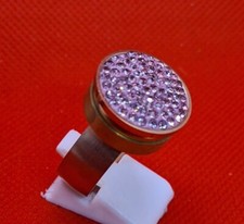 Edelstahl Ring Chunk Mit Zirkonia Strass Stein Druckknopf Hingucker Gr 18