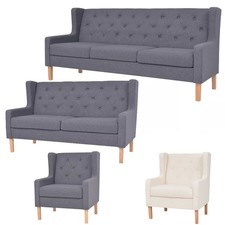 1/2/3-Sitzer Sofa Skandinavisch Couch Polstersofa Stoffsofa Loungesofa Sessel DE