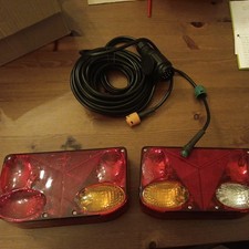 Rückleuchten Anhänger Beleuchtung Rücklichter Heckleuchten Satz 13 polig Stecker
