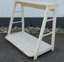 altes Shabby Chic Holz Pflanzenregal - Blumen Etagere - Regal