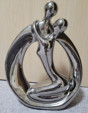 Gilde Deko Skulptur Objekt Keramik  Francis Paar *Umarmung* Partnerkreis WIE NEU