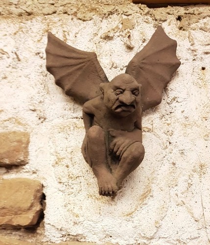 Fledermaus gargoyle skulptur - fledermaus,