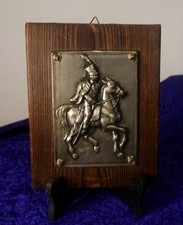 Wandbild Relief Husar zu Pferd