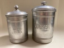 Vorratsdose Dosen Deckel Alu Zucker Tee 20er Jahre Zuckerdose Teedose 18 16cm