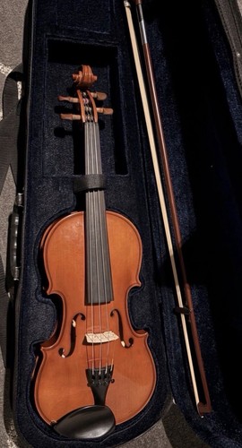Violine geige mit bogen - violine/geige, bogen/koffer