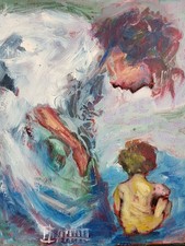 Ölbild Frau Modern Art