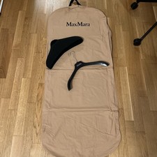 Max Mara Kleidersack 140x60+cm Beige/Braun Housse Schutzsack + Kleiderbügel Neu