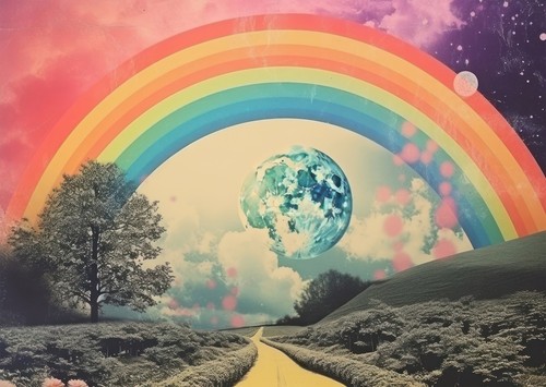Traumlandschaft regenbogen - traumlandschaft,