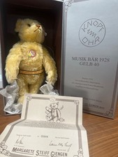 Steiff Musik Bär 1928 Gelb 40