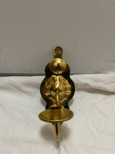 Messing wandkerzenhalter - wandkerzenhalter, /
