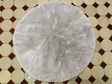Buribad Badezimmerteppich hellgrau rund 110cm