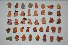 Tonfiguren Miniaturen Kaspertheater Max und Moritz W. Busch Keramik mit Broschen