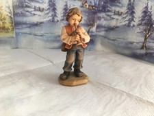 Krippenfigur,  Bub mit Flöte
