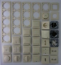GIRA altes Standard cremeweiß orange BSF 70x70mm *gebraucht* einzeln wählbar #27