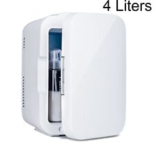 Puluomis Mini Kühlschrank 4 Liter Kleiner Kühlschränk 220V AC/12V DC für Autos