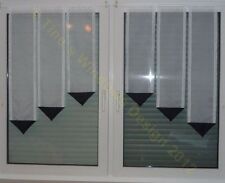 FARBE AUSWÄHLEN  6 tlg. scheibengardine deko gardine vorhang 1152