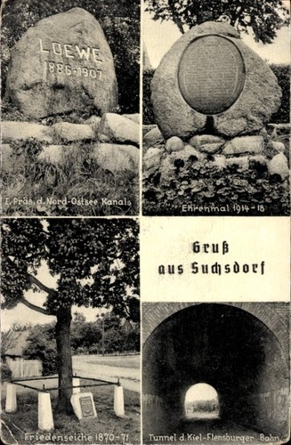 Suchsdorf kiel ehrenmal - ak,