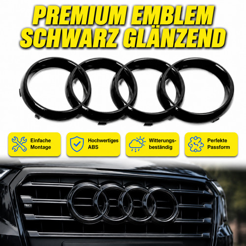 Langlebiges glanzschwarzes