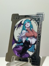 Morrigan AENSLAND - Darkstalkers Silber Metall Karte Limitiert  058/100 TOP
