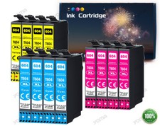 1-12er Patronen Kompatibel für Epson 604XL XP-2200 3200 4200 WF-2910 2930 2950