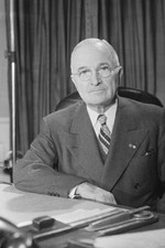 Präsident Harry S Truman 50er Jahre 4x6 Foto 