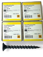 4 Packung Schnellbauschrauben 3,9x30 Grobgewinde  / Rigips Trockenbau /H2pal12