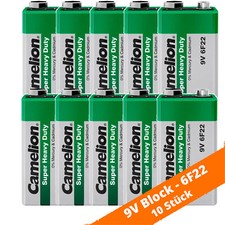 10 x Camelion 9V Block E-Block