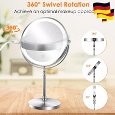 10fach Schmink Spiegel mit LED Beleuchtung Kosmetik Spiegel Licht beleuchtet DE
