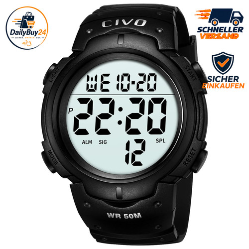 Herrenuhr digital sport - herrenuhr,