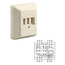 10x TAE NFF Aufputzdose Telefondose AP von goobay ® Telefon Dose Beige TOP