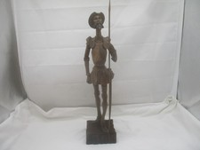 Handarbeit – Ouro Artesania Nr. 575-G – Holz Figur „Don Quijote mit Lanze“ 55x17