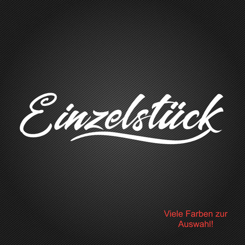 Einzelstück aufkleber tuning - ,
