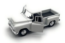 Modellauto Chevrolet Stepside 1:34-39 Weiß Miniatur Fahrzeug