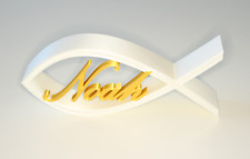 Konfirmation Tischdeko, Streudeko, Fisch mit Wunschnamen / personalisiert