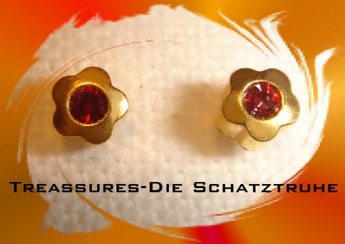 Med ohrstecker rubin rot - med.ohrstecker, rubin-rot